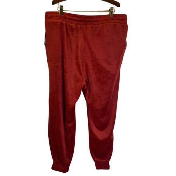 Torrid Women's Velour Ankle Joggers Pants Plus Size 1X 14 16 NEW Red Holidays - Picture 2 of 10
